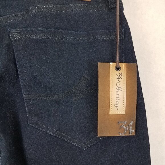 NEW 34 Heritage Men's 30x34 Charisma Relaxed Fit Jeans Rinse Rome in Dark Denim - Picture 8 of 13